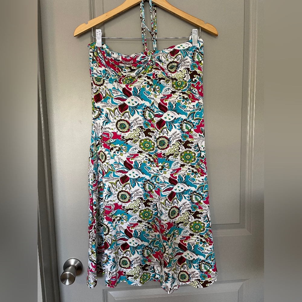 Guess Floral Halter Dress, size Large